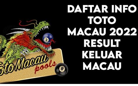 results toto macau|result macau 2022.